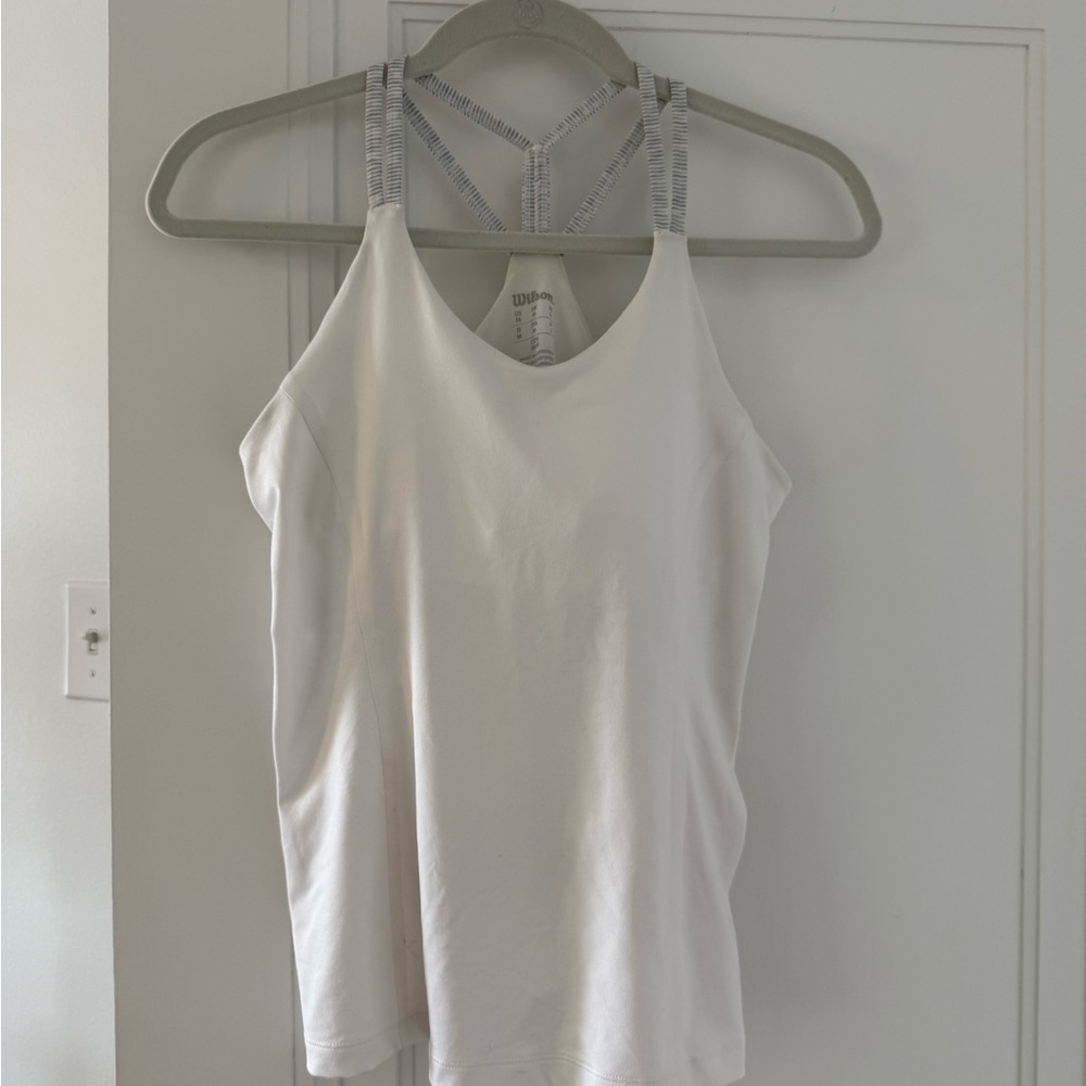Wilson White Sleeveless Tank Top
